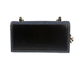 Alexander McQueen Denim Jeweled Knuckle Shoulder Bag