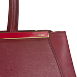 Fendi Red Leather 2Jours Handbag (Deterioration)