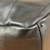 Chanel Black Leather Chocolate Bar Shoulder Bag 2004