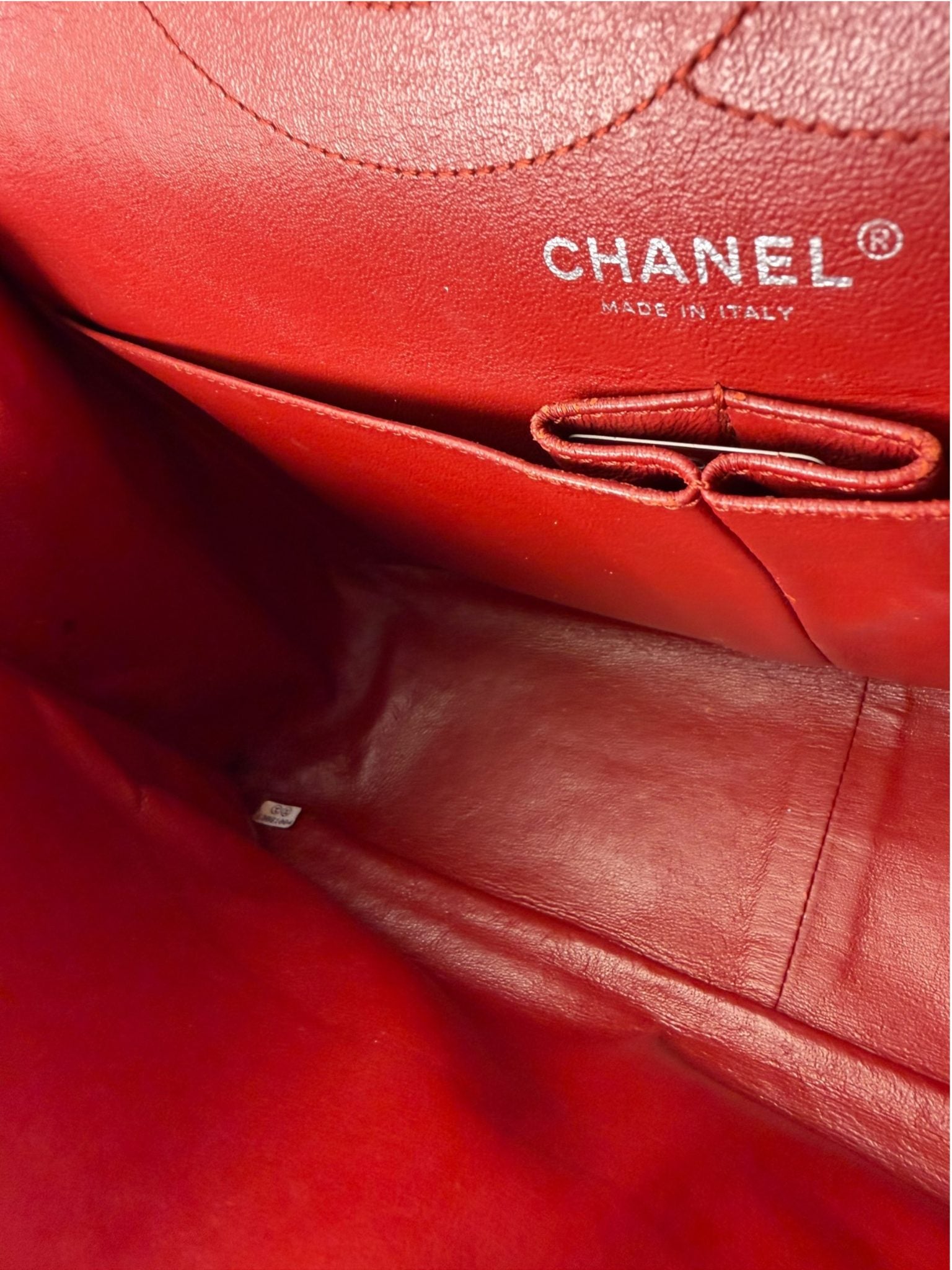 Chanel Red Patent  Quilted Double 2.55 Flap 2009