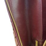 Bottega Veneta Burgundy Leather Intrecciato Bang Bang Vanity Two-Way Bag