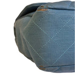 Chanel Teal Blue Jersey Large Flap Bag 2009
