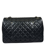 Chanel Black Quilted Caviar Jumbo Flap Bag 2021