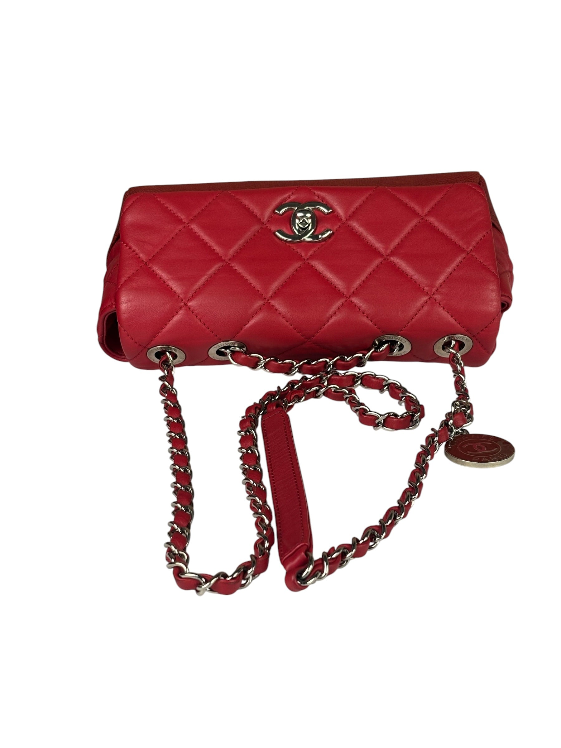Chanel Red Quilted Leather Boy Flap Bag 2014