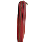 Burberry Vintage Red Leather Zip Long Wallet