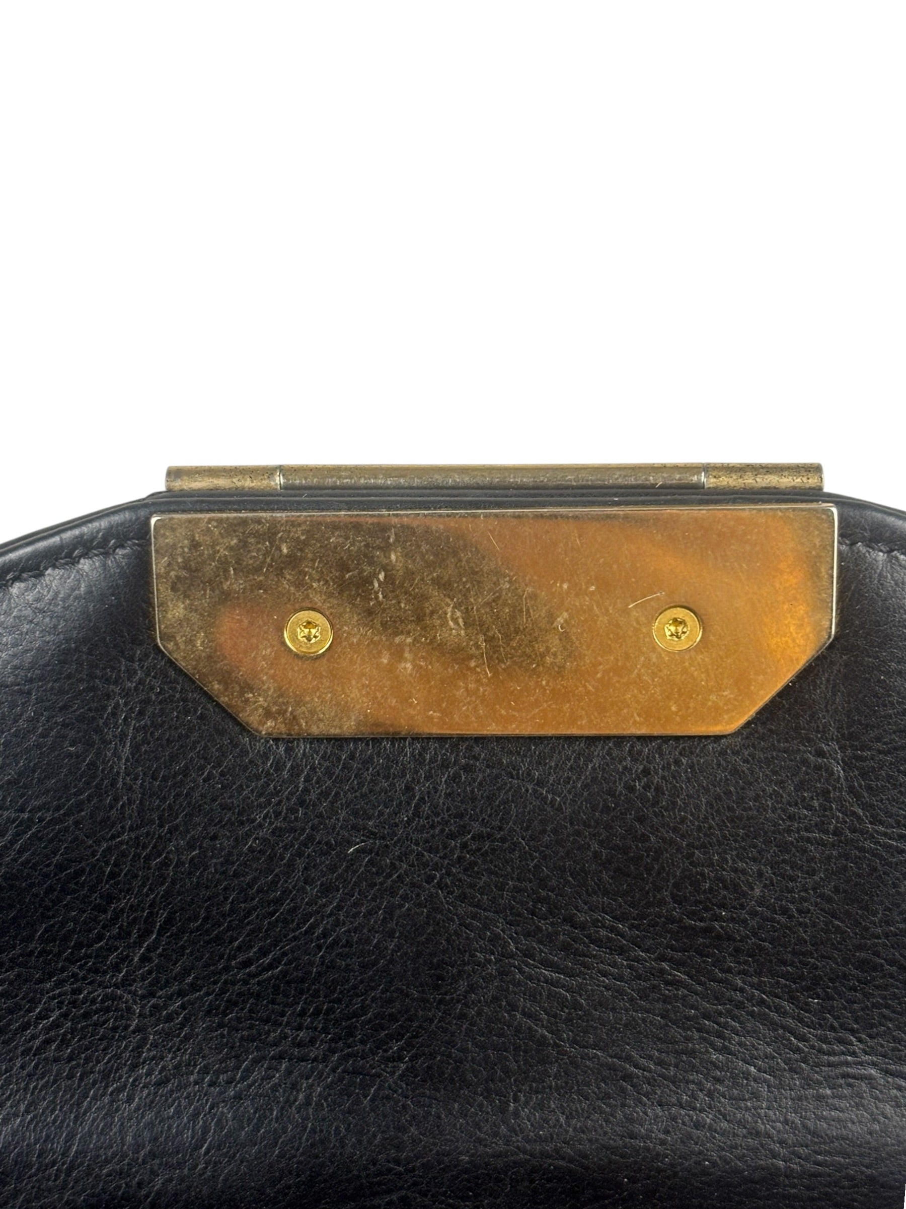 Chanel Black Leather Medium Gabrielle Flap Bag 2011
