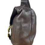 Ferragamo Vintage Brown Leather Hobo Bag