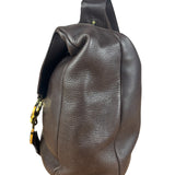 Ferragamo Vintage Brown Leather Hobo Bag