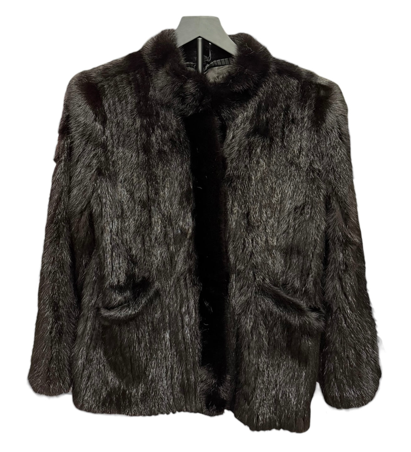 Saga Mink Vintage Black Fur Coat