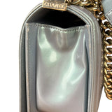 Chanel Medium Quilted Iridescent Boy Bag