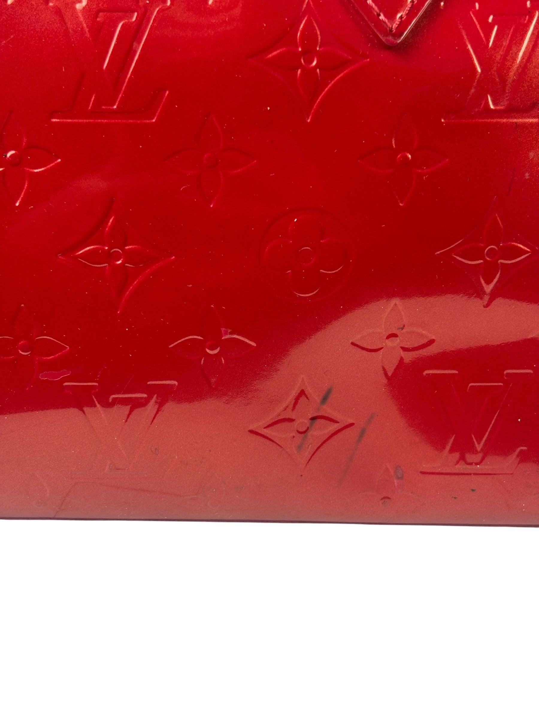 Louis Vuitton Monogram Red Vernis Wilshire PM