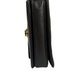 Gucci Black Leather Flap Bag