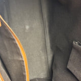 Gucci GG Brown Leather Trim Canvas Monogram Tote Bag