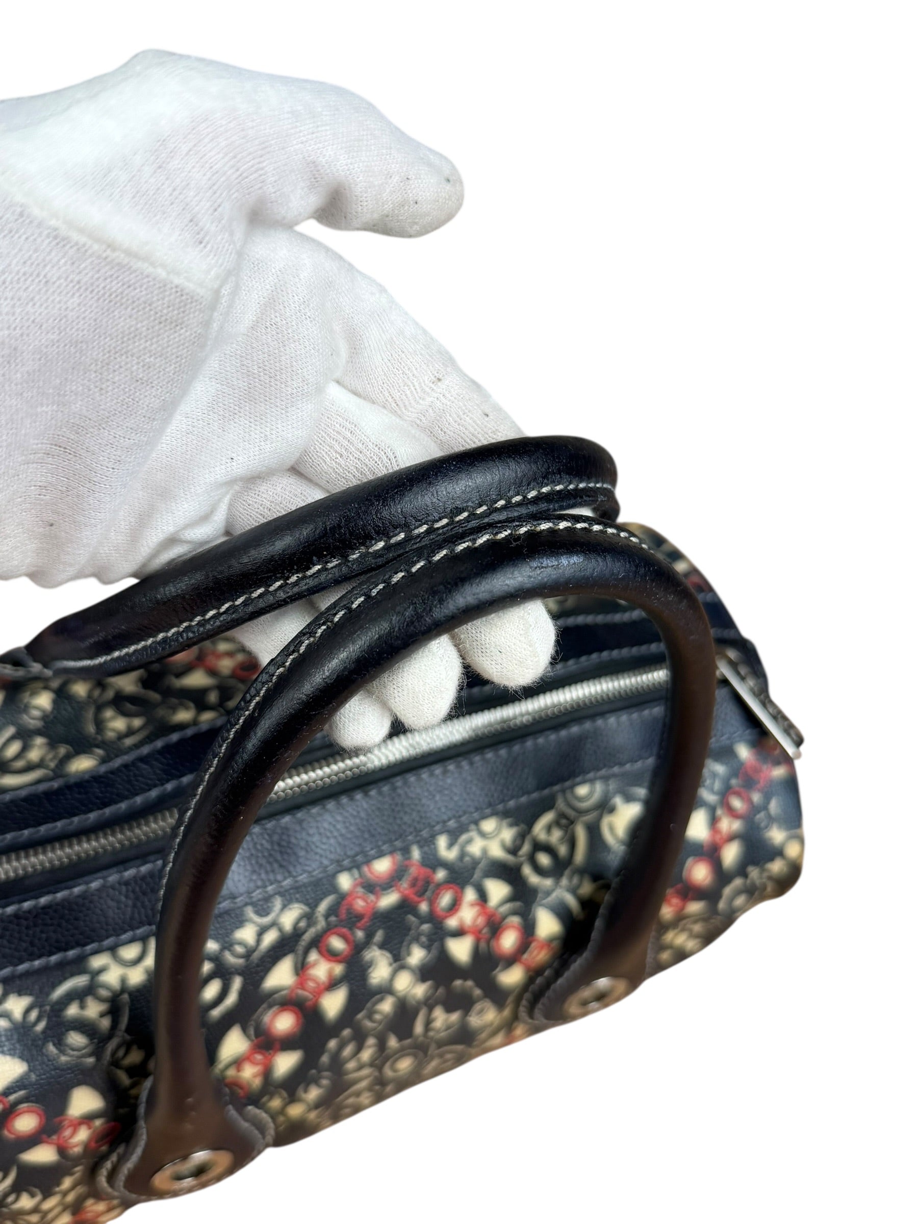 Chanel Vintage Coco Optic Bowler Bag 2006