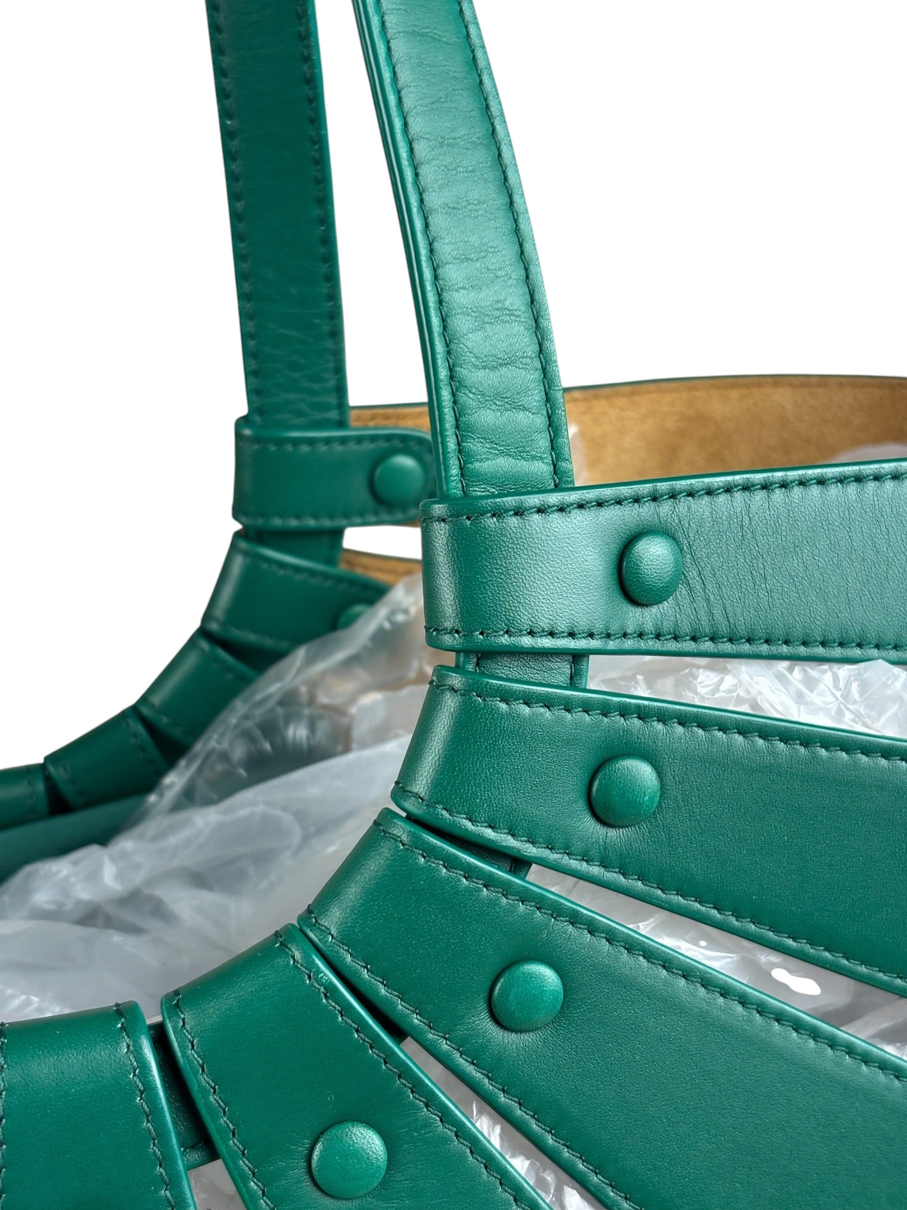 Bottega Veneta Leather Shell Shoulder Bag