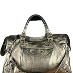 Balenciaga Gold Metallic M Le City Bag