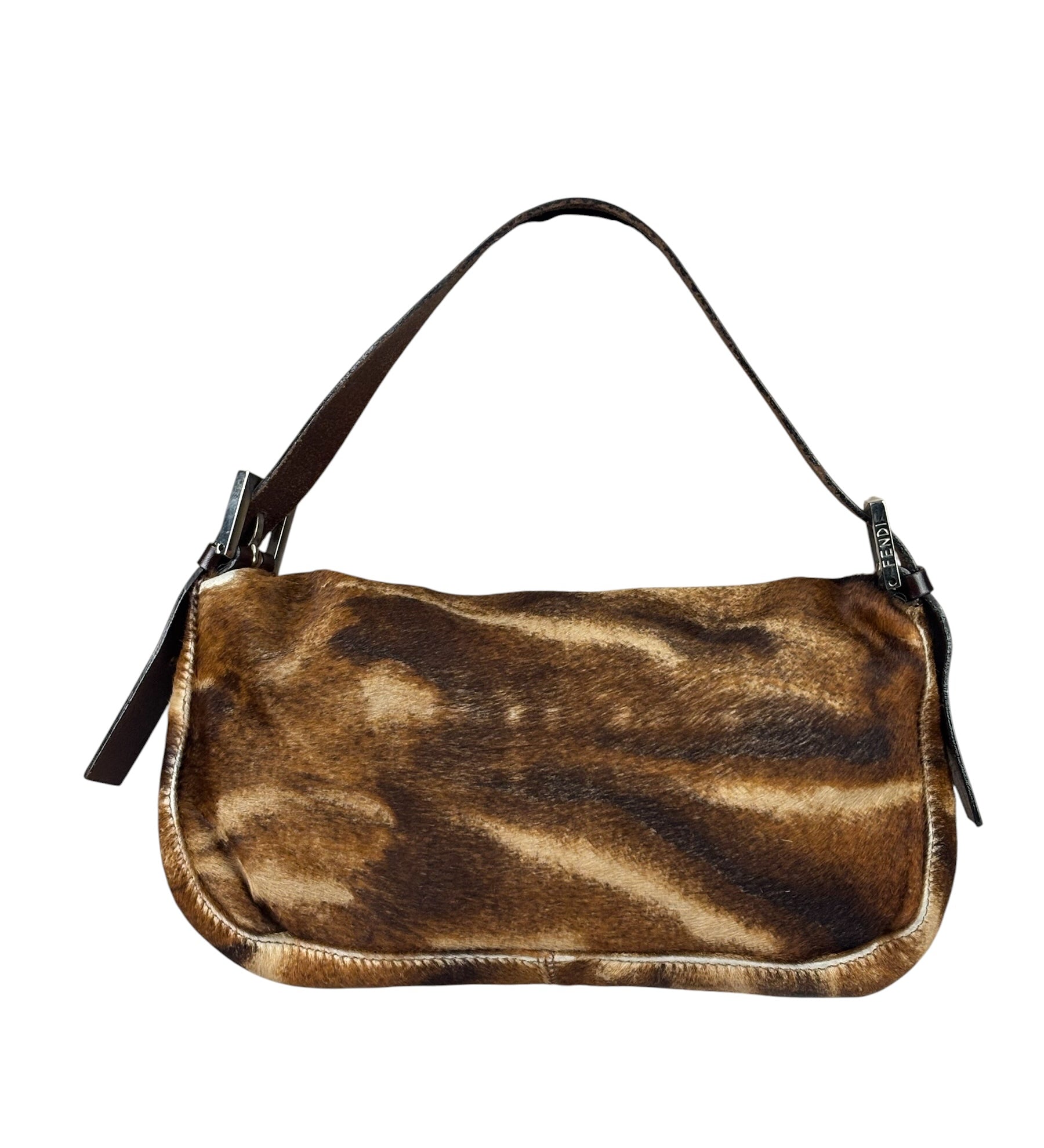 Fendi Pony Hair/Leather Trim Baguette