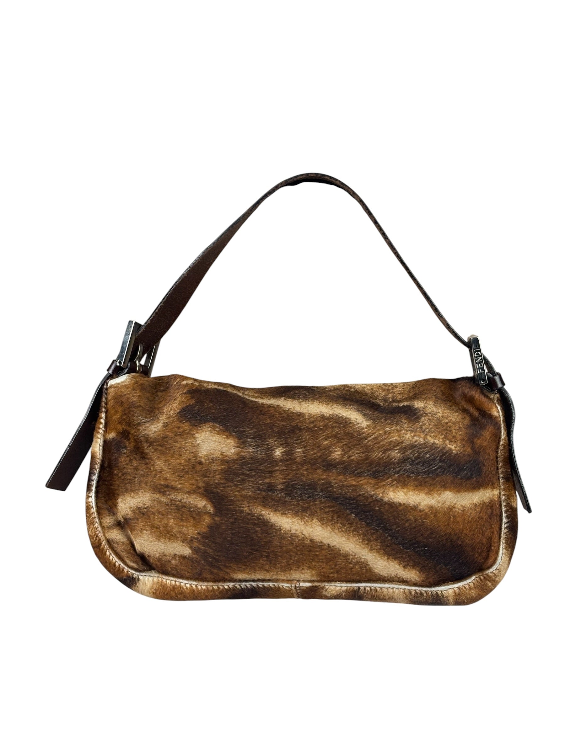 Fendi Pony Hair/Leather Trim Baguette