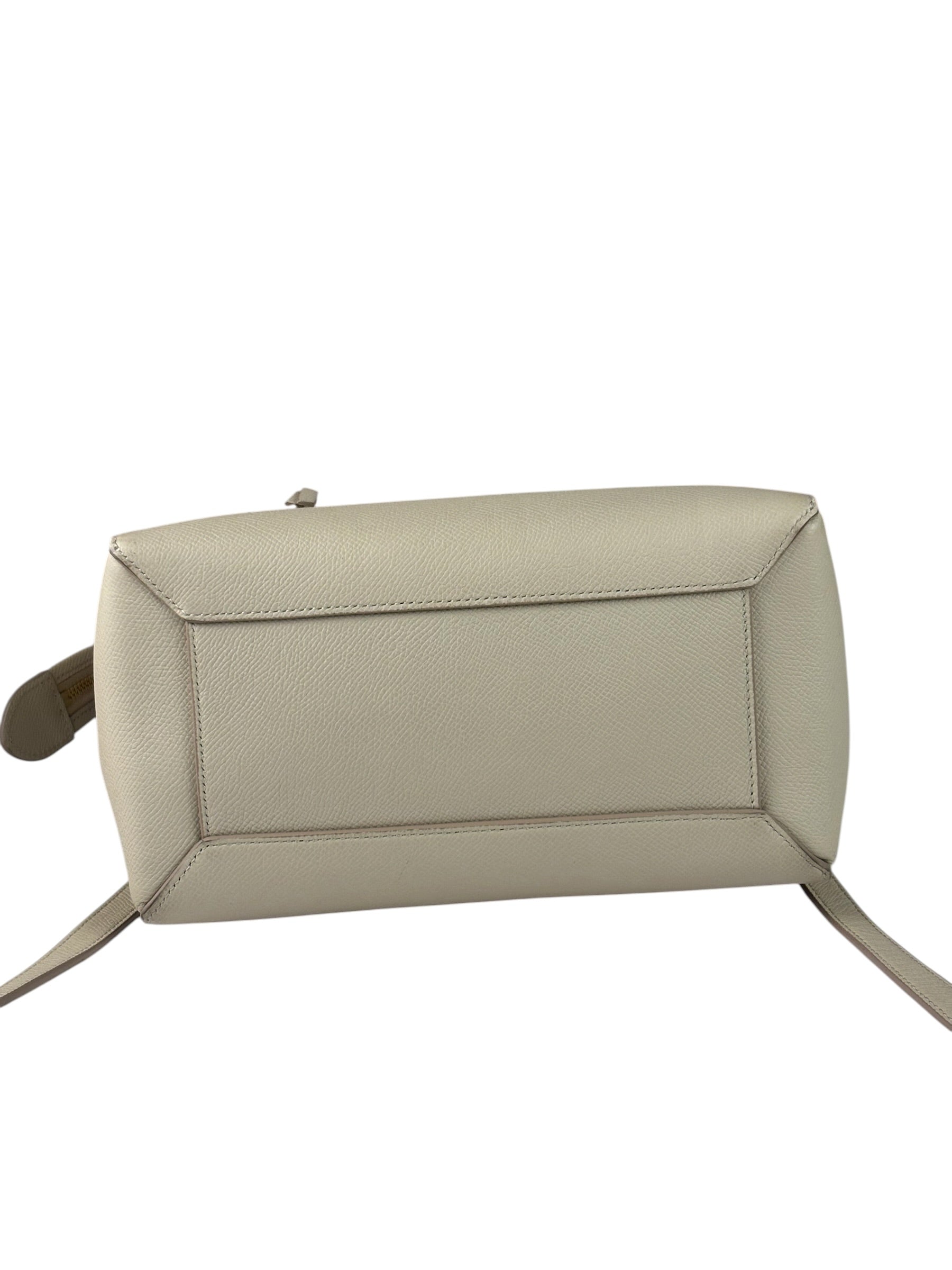 Celine Cream Calfskin Belt Nano Two-Way Bag