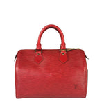 Louis Vuitton Red Epi Leather Speedy 25cm