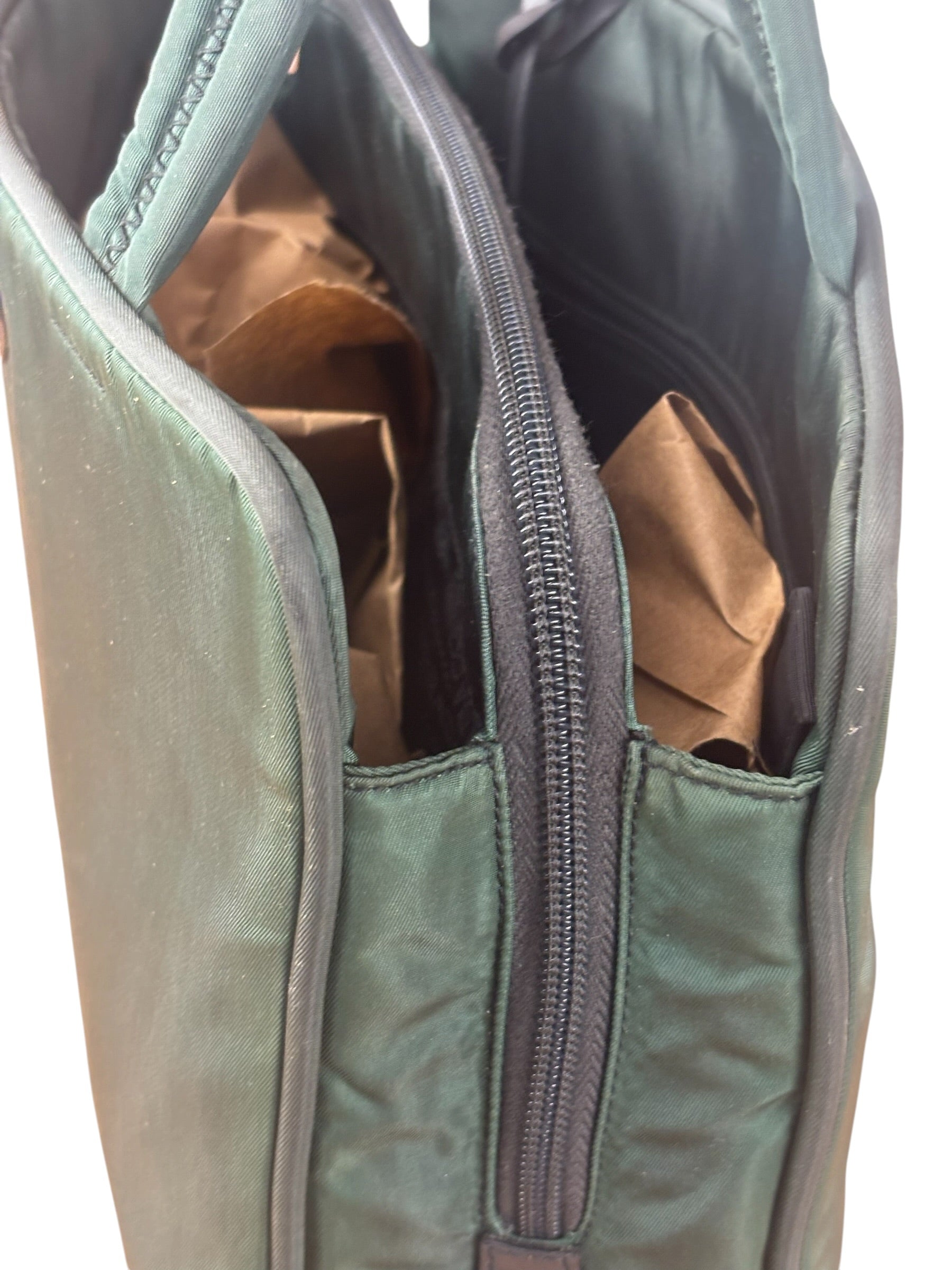 Prada Green Tessuto Cloth Hand Bag