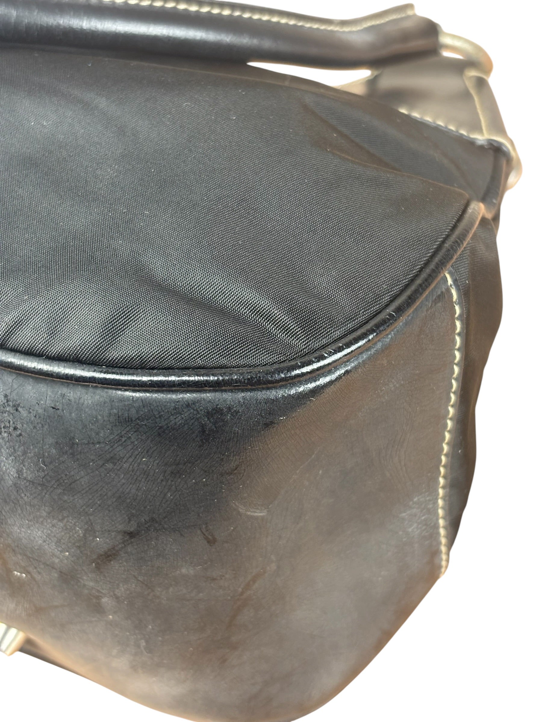 Prada Black Nylon Tessuto Shoulder Bag