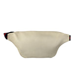 Gucci Ivory Leather Logo Print Belt Bumbag