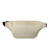 Gucci Ivory Leather Logo Print Belt Bumbag