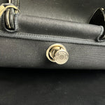 Hermes Black Toile Herbag 39 Handbag