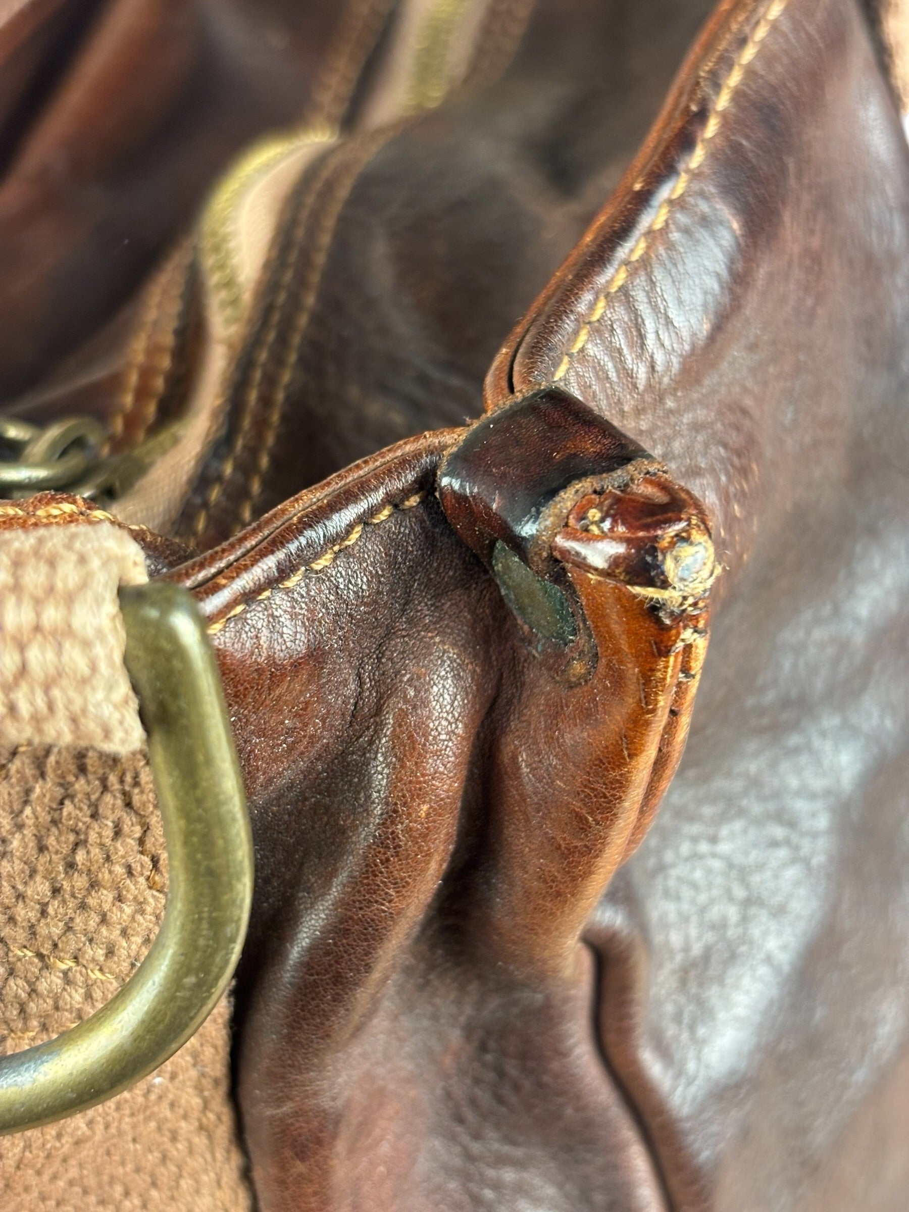 Campomaggi Dark Brown Leather 2 Way Tote