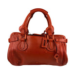 Chloé Vintage Red Leather Paddington Bag (Broken Lock