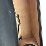 Gucci Small Pearl Studded Leather Padlock Crossbody Black