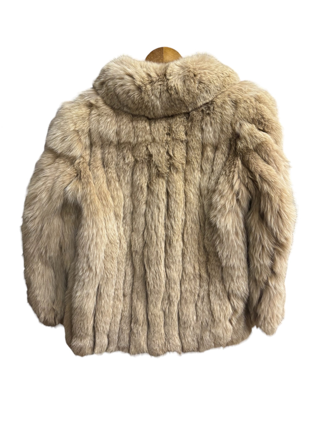 Vintage Saga Brown Mink Striped Fur Coat