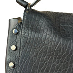 Jimmy Choo Black Leather Lockett Pebble Shoulder/Hand Bag