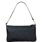 Prada Black Leather Trim Tessuto Nylon Pochette