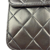 Chanel Balck Quilted Lambskin Square Flap 1991