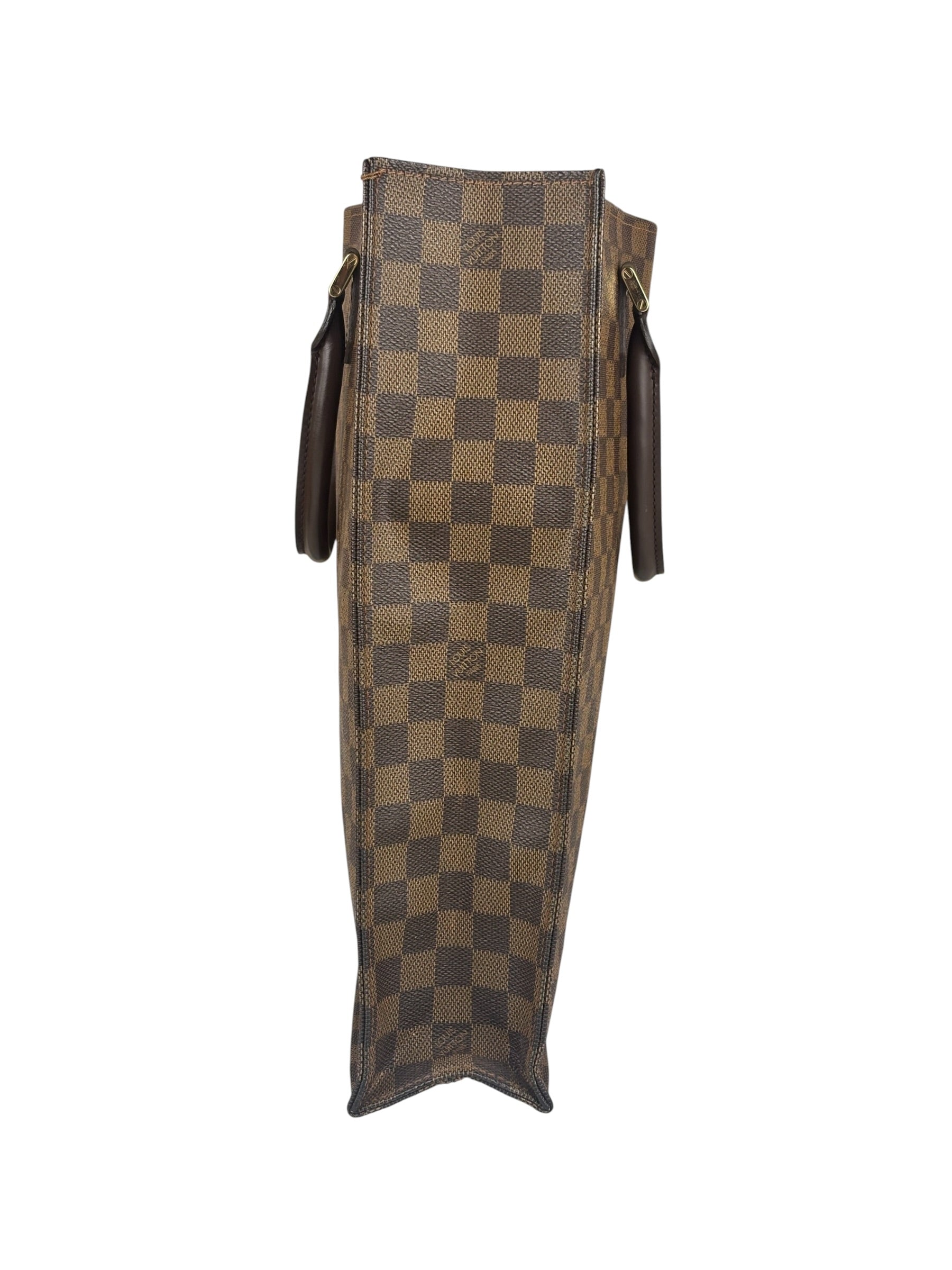 Louis Vuitton Damier Ebene Sac Plat Tote Bag MM