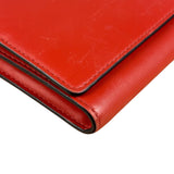 Loewe Red/Pink Leather Trifold Long Wallet