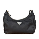 Prada Black Nylon Leather Trim Re-Edition 2005 Two-Way Bag