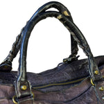 Balenciaga Vintage Purple Classic Motorcycle City Bag