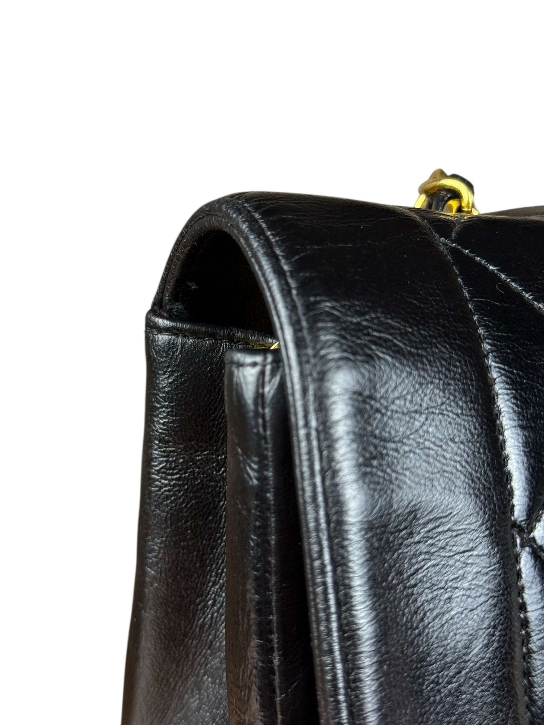 Chanel CC Diana Flap Bag Black 1994