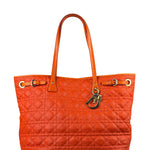 Christian Dior Panarea Cannage Quilted Leather Tote