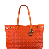 Christian Dior Panarea Cannage Quilted Leather Tote