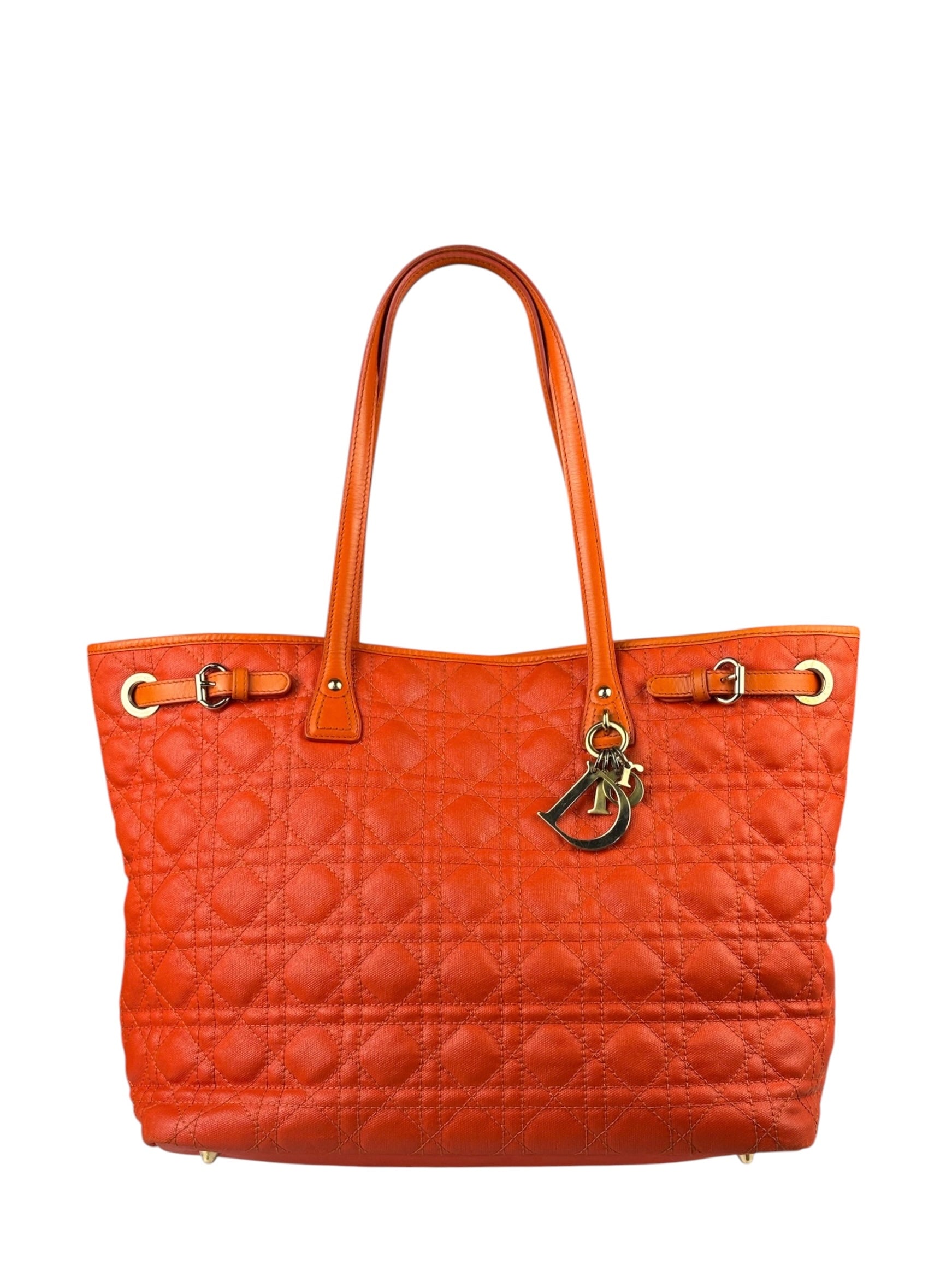Christian Dior Panarea Cannage Quilted Leather Tote
