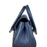 Louis Vuitton Navy Blue Leather Epi Segur Handbag PM