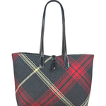 Vivienne Westwood Plaid Orb Tote Bag