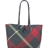 Vivienne Westwood Plaid Orb Tote Bag