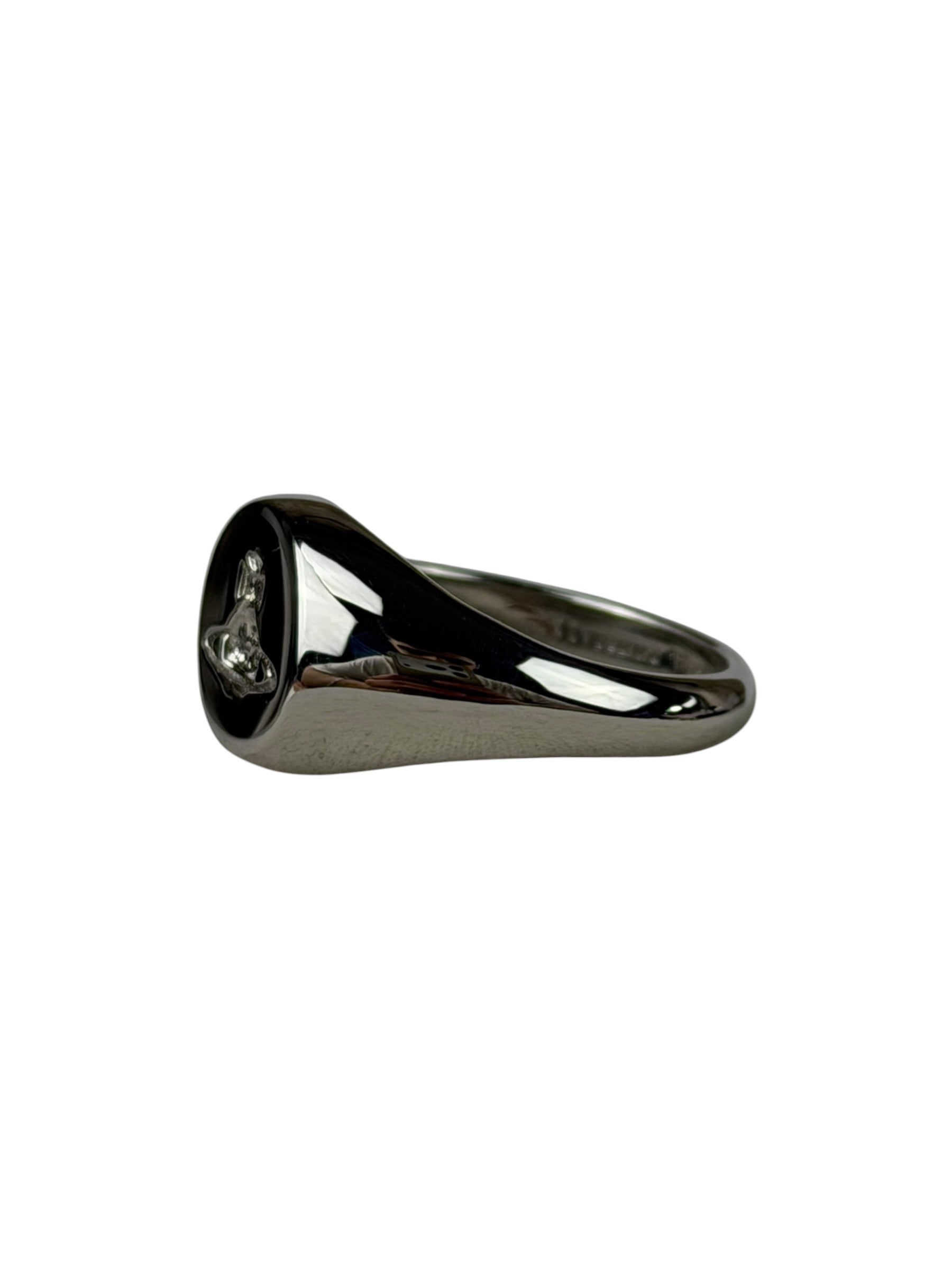 Vivienne Westwood Silver Logo Seal Ring
