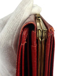 Givenchy Vintage Red Leather Trifold Wallet