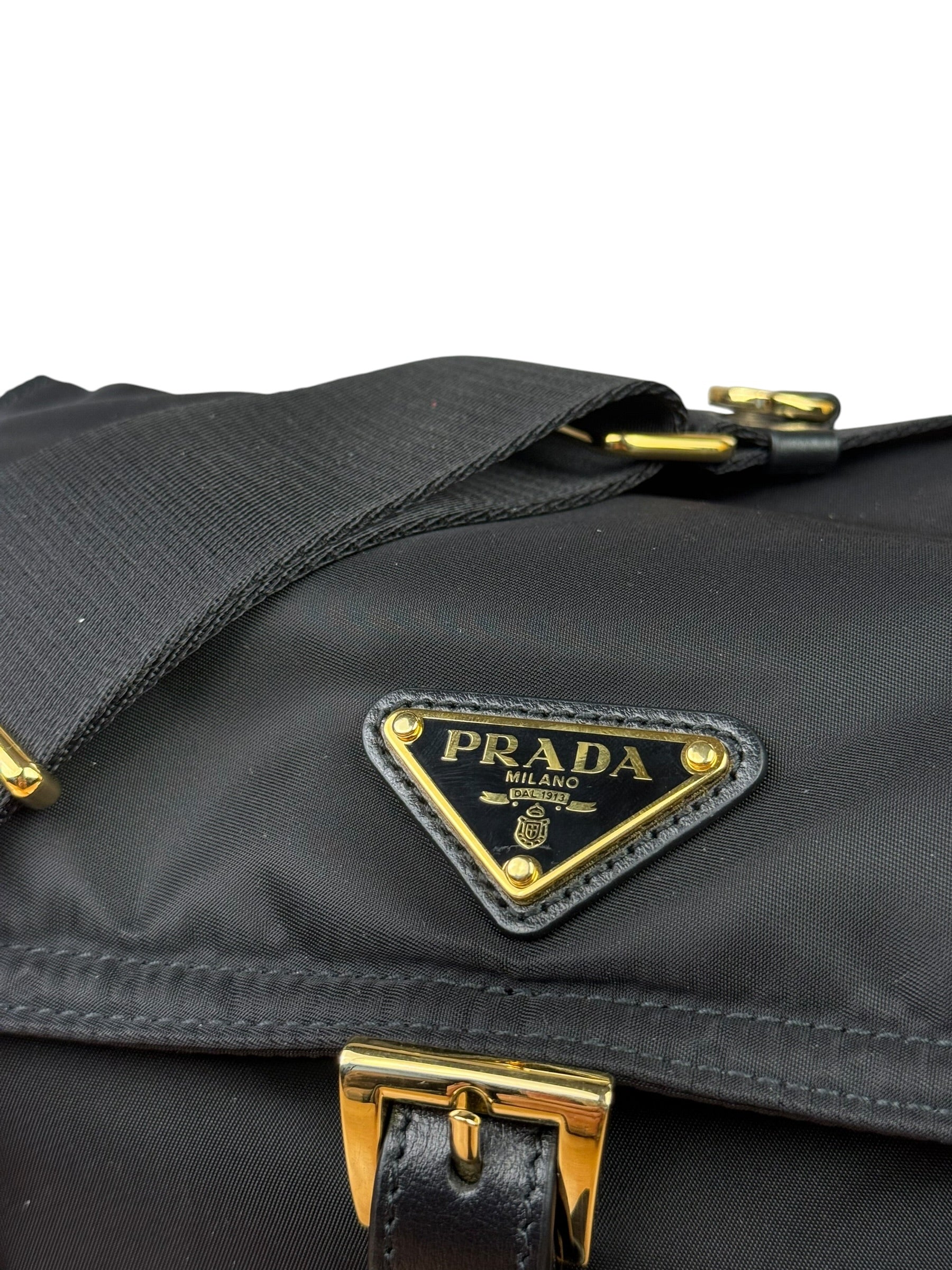 Prada Black Explore Re-Nylon Medium Shoulder Bag
